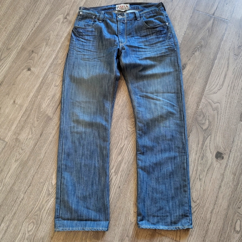 Levis 514 Slim Straight Button Pocket Jeans Size 36x32